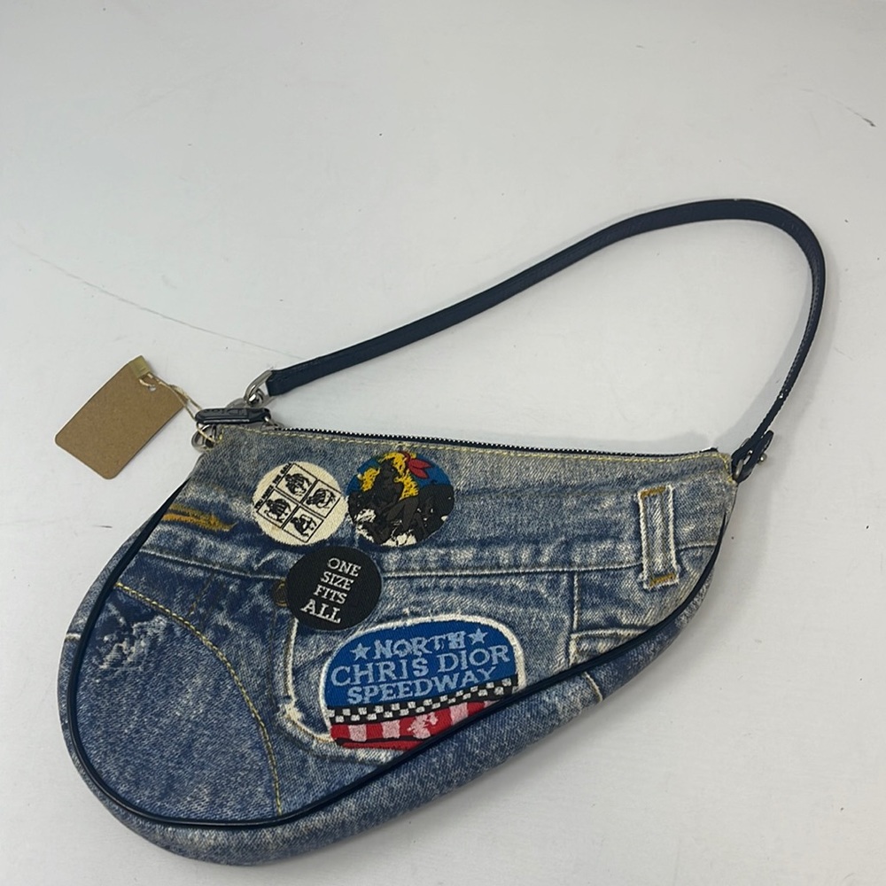 Auth Vintage Limited Edition Dior x Galliano Mini Speedway Saddle Bag